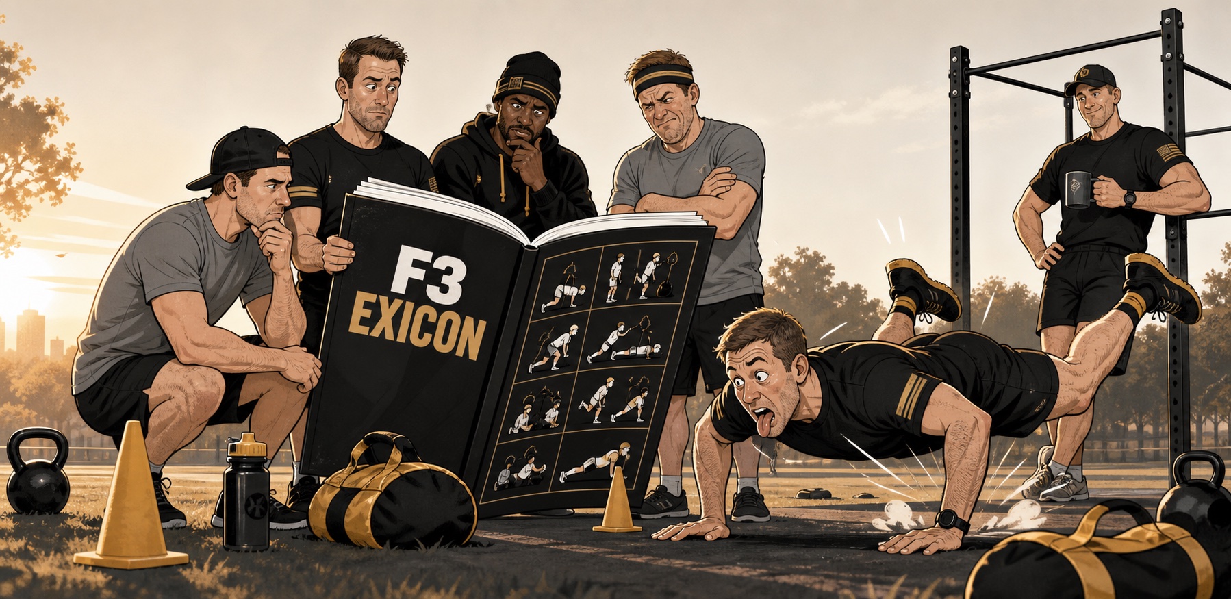 Funny F3 Exicon coming soon illustration